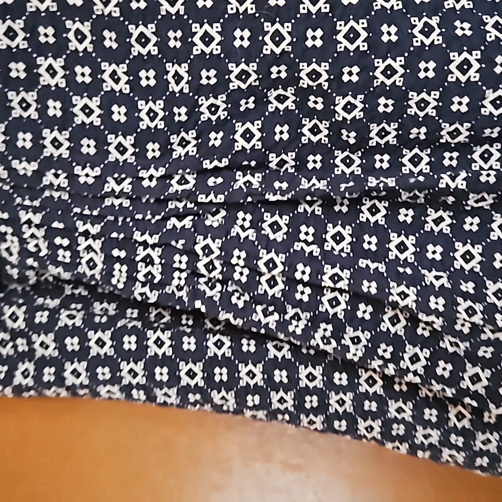 Marc by Marc Jacobs Navy & White Normandy Tiered Mini Skirt sz 8 - Picture 3 of 7